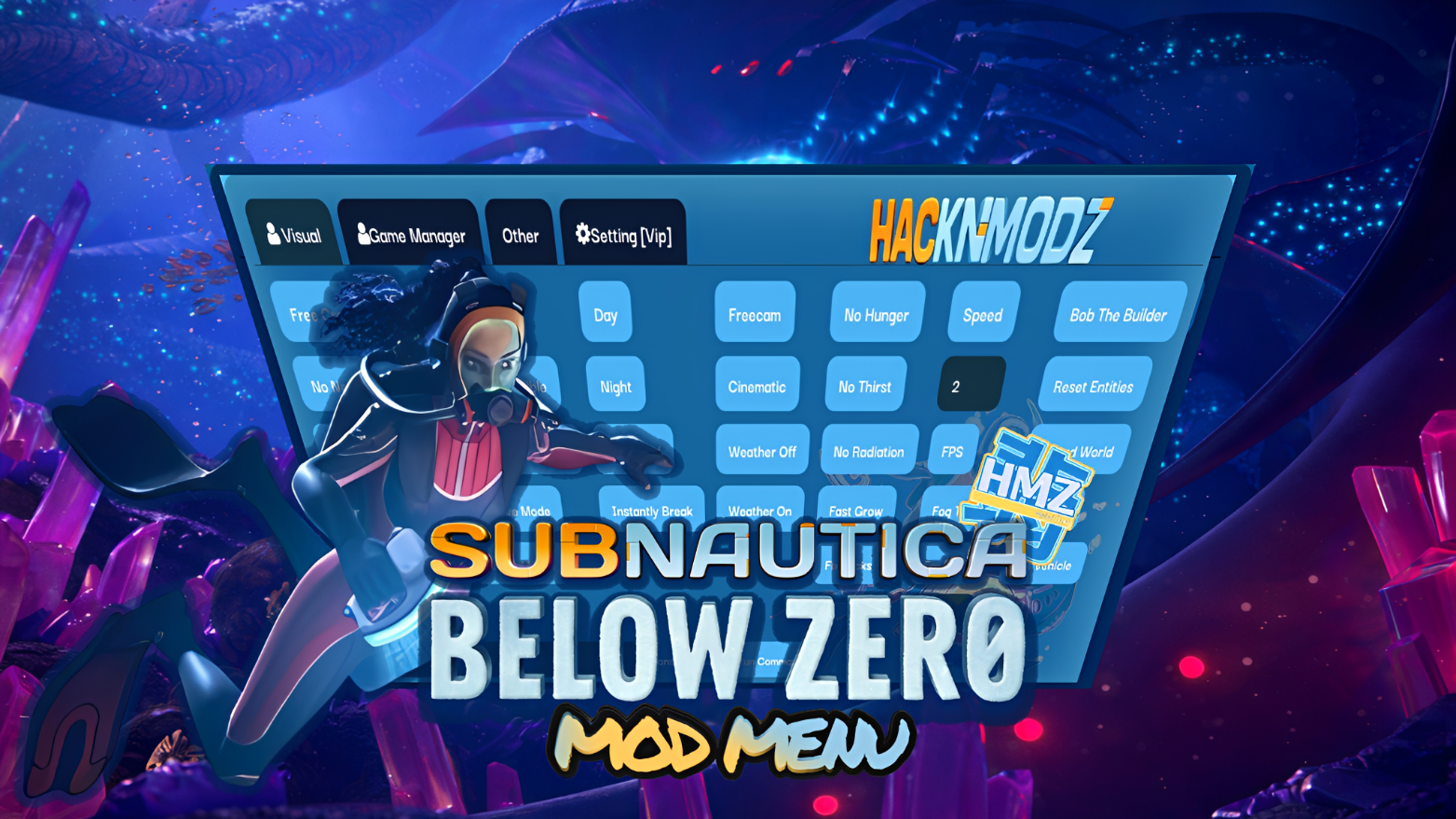 MOD MENU SUBNAUTICA BELOW ZERO ANDROID HMZ 1.22