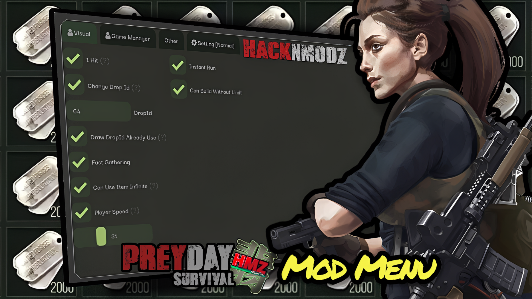 MOD MENU PREY DAY: ZOMBIE SURVIVAL 15.3.53